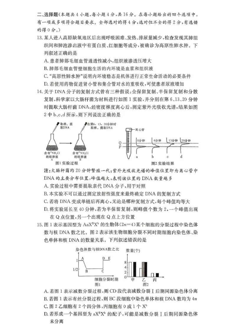《湖南省长沙市第一中学2025-2026学年高一下学期6月期末考试生物试卷(扫描版，含解析)_2024-2027高一（7-7月题库）(1)_2026年06月高一试卷》第4页预览