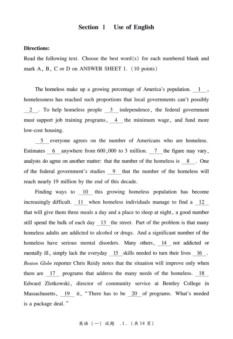 《2006年考研英语真题_考研英语真题_01考研英语真题版本一_❤️赠2：英语一二逐词翻译_高分大神整理_英语_考研英语笔记400+页_考研英语真题裸题05-22_05——09年考研英语真题》第2页预览