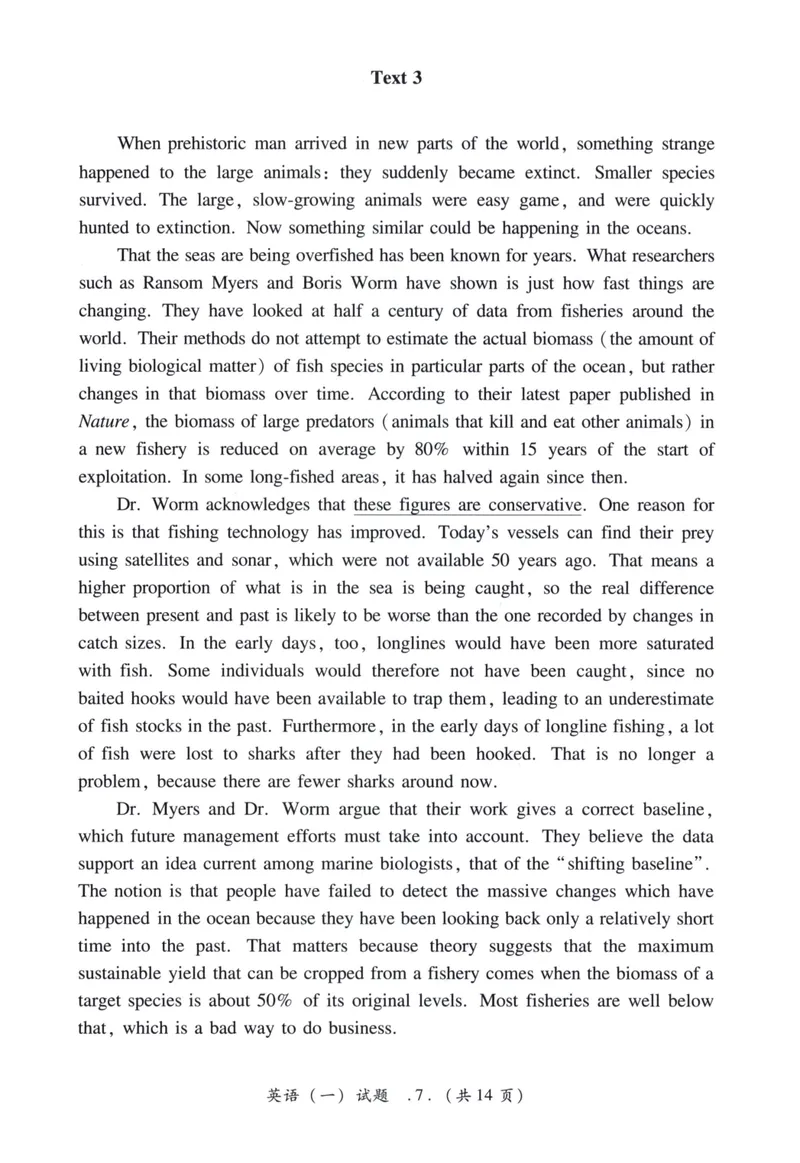《2006年考研英语真题_考研英语真题_01考研英语真题版本一_❤️赠2：英语一二逐词翻译_高分大神整理_英语_考研英语笔记400+页_考研英语真题裸题05-22_05——09年考研英语真题》第8页预览