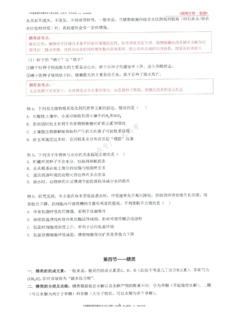 《2024张鹏生物一轮复习讲义上_2024-2027高三（6-6月题库）_2024年09月试卷_张鹏》第7页预览