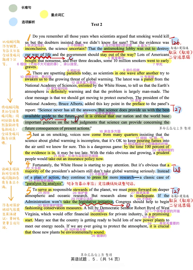 《2005年阅读真题带刷_1679747677973_考研英语真题_01考研英语真题版本一_❤️赠2：英语一二逐词翻译_高分大神整理_英语_英一80+笔记大礼包_英语一详解版》第6页预览