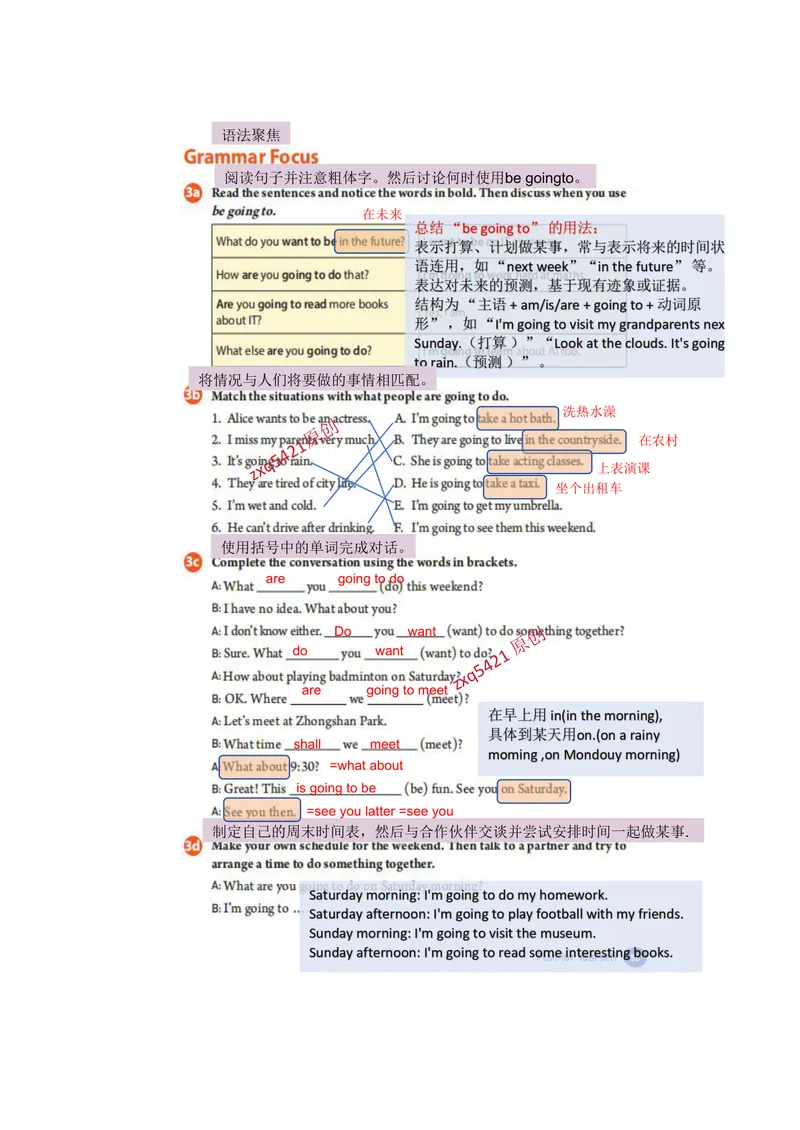 《课堂笔记Unit6PlanforYourself_初中英语789_最新人教版英语八年级上册_新版_最新2025秋人教版英语（八年级上册）_2025秋人教版英语8上：预习资料包_12课堂笔记（pdf）（多套）_赠送版》第5页预览