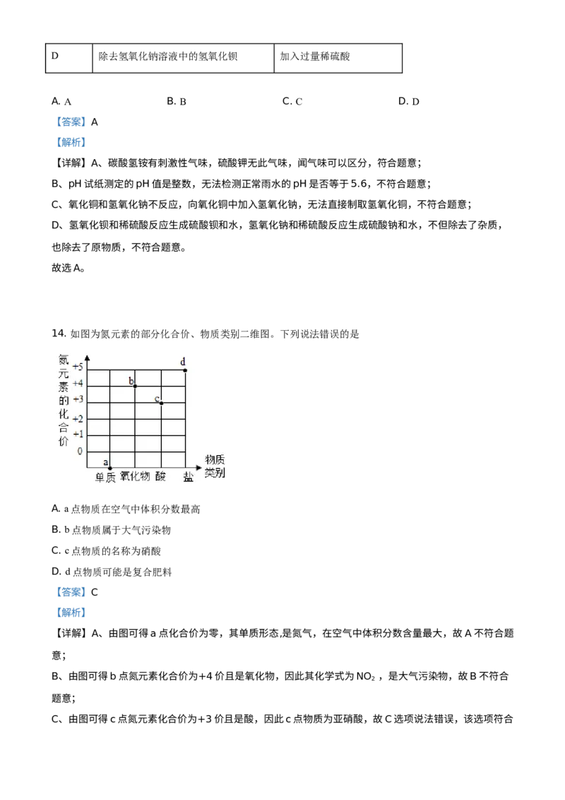 《2021年重庆市中考化学真题（B卷）（解析卷）_重庆历年中考真题2008-2026_5.重庆中考化学2008-2026》第6页预览