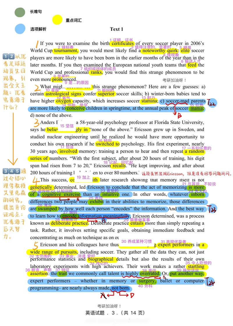 《2007年阅读真题带刷_Password_Removed_考研英语真题_01考研英语真题版本一_❤️赠2：英语一二逐词翻译_高分大神整理_英语_考研英语笔记400+页_英二阅读真题详解》第1页预览