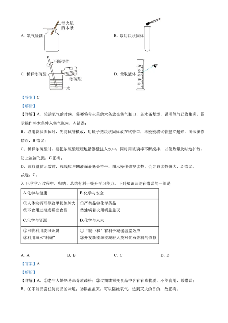《2024年四川省达州市中考化学真题（解析版）_12.2026年4月全国各地高考模拟卷_2026版初中金考卷•45套中考试卷汇编系列合集_全国版中考真题(1)_各省市《历年中考真题》2013-2024(10)》第2页预览