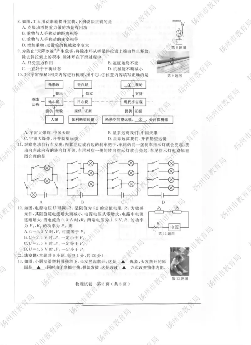 《2025扬州中考物理真题（含答案）_12.2026年4月全国各地高考模拟卷_2026版初中金考卷•45套中考试卷汇编系列合集_全国版中考真题(1)_2025年全国中考真题答案（按省市分类）(10)_江苏省》第2页预览