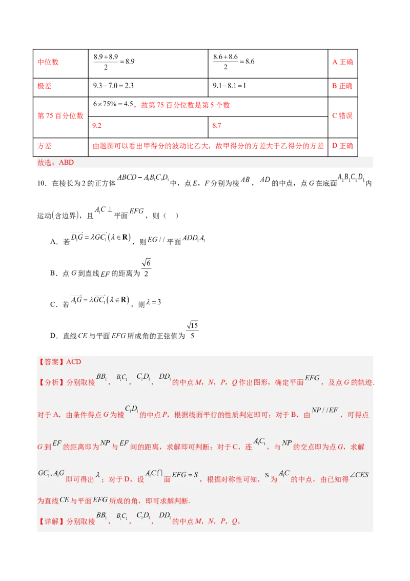 《2025届高考模拟测试题（含解析）模拟卷06（新高考Ⅱ卷专用）-（解析版）_数学》第8页预览