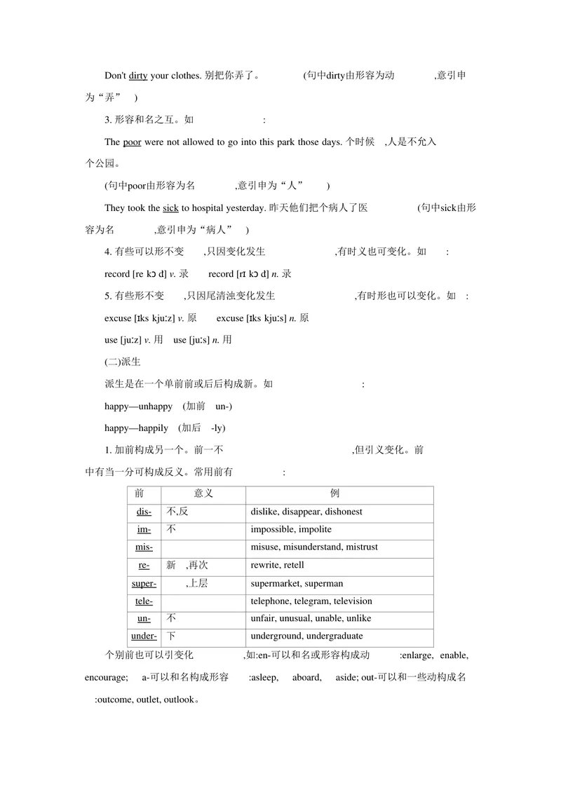《专题二十词汇运用_初中英语789_26秋最新人教版英语九年级上册_26秋人教九上_39、赠送其它资料_旧版资料_14.知识点_中考知识点》第2页预览
