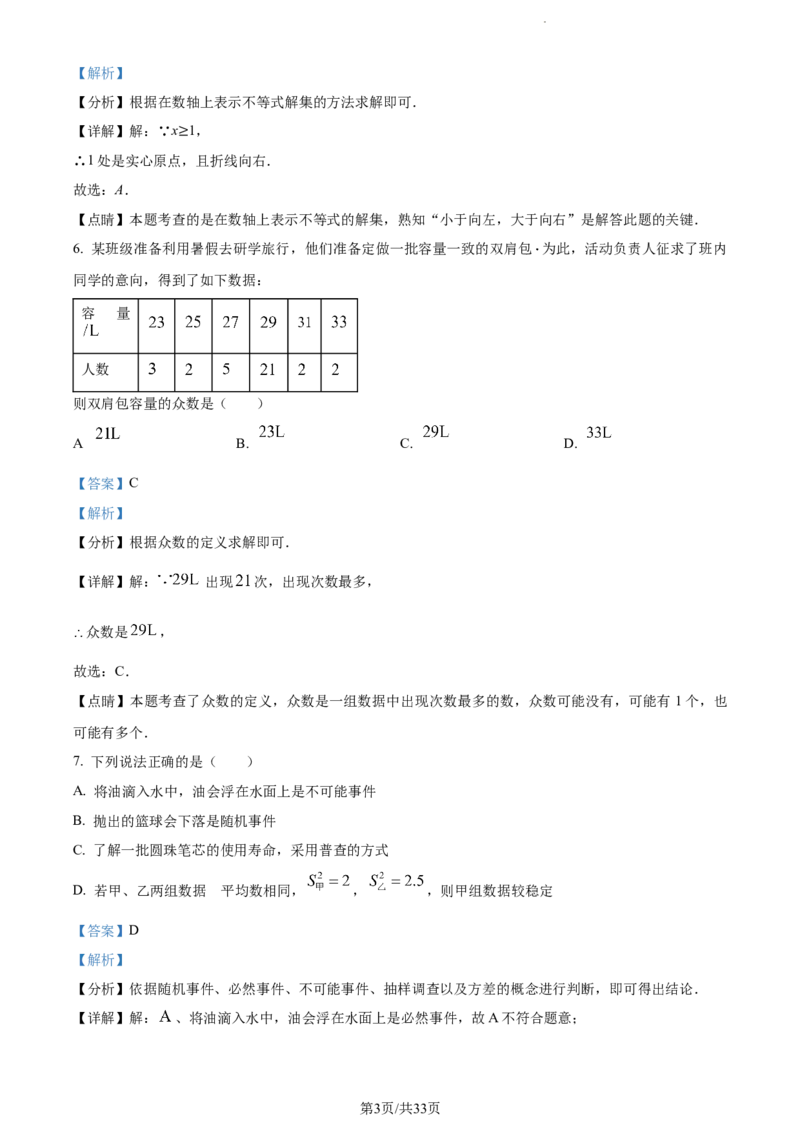 《2023年辽宁省沈阳市中考数学真题（解析版）_12.2026年4月全国各地高考模拟卷_2026版初中金考卷•45套中考试卷汇编系列合集_全国版中考真题(1)_辽宁各地中考_辽宁数学（25）》第3页预览