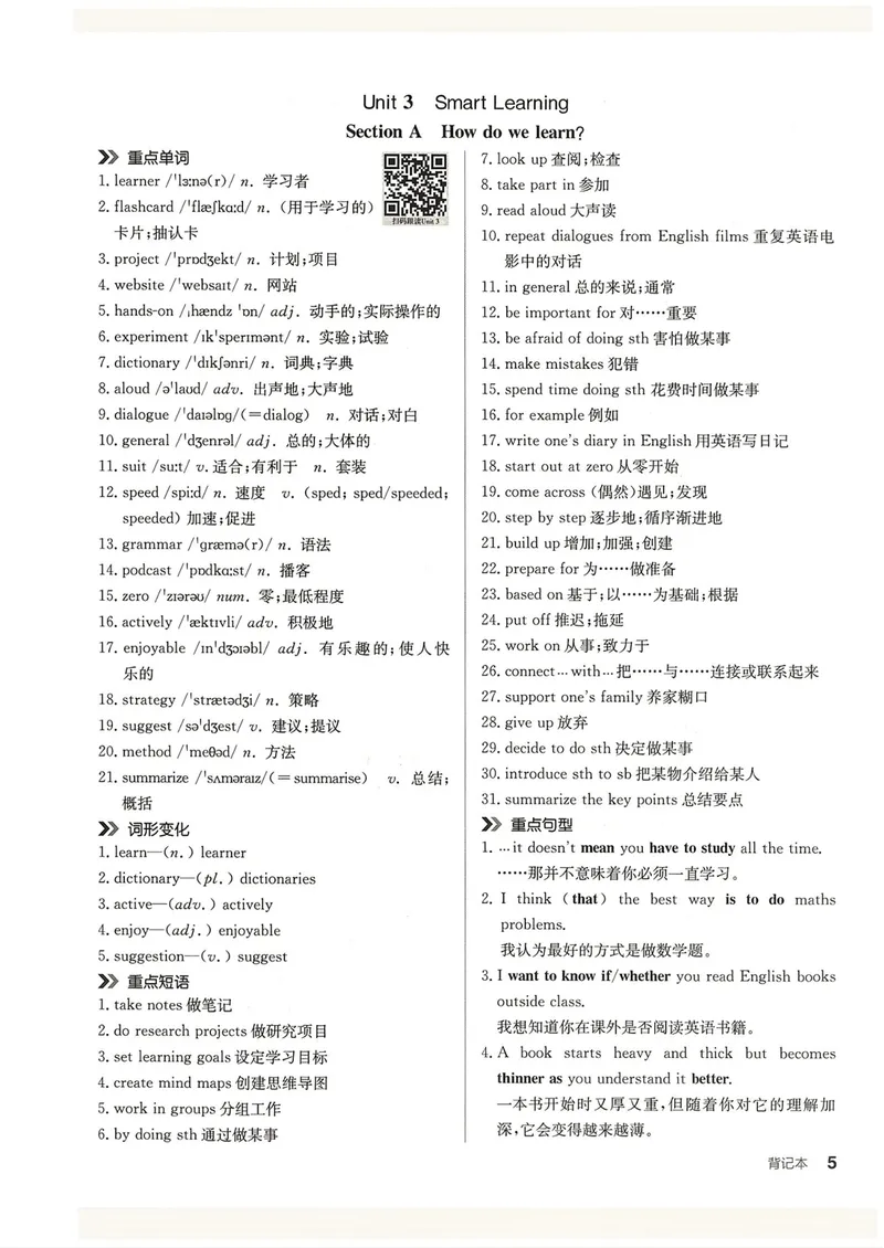 《背记本_初中英语789_26秋最新人教版英语九年级上册_26秋人教九上_31、练习题+试卷（教辅）合集多套_全品作业本》第7页预览