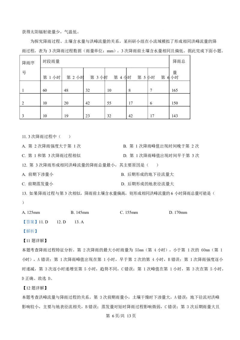 《2025年高考地理试卷（河南卷）（解析卷）_2026高考试卷--_《所有全国高考真题大合集》1990-2025_高考地理《全国高考真题大合集》1990-2025_新2008-2025·高考地理真题》第6页预览