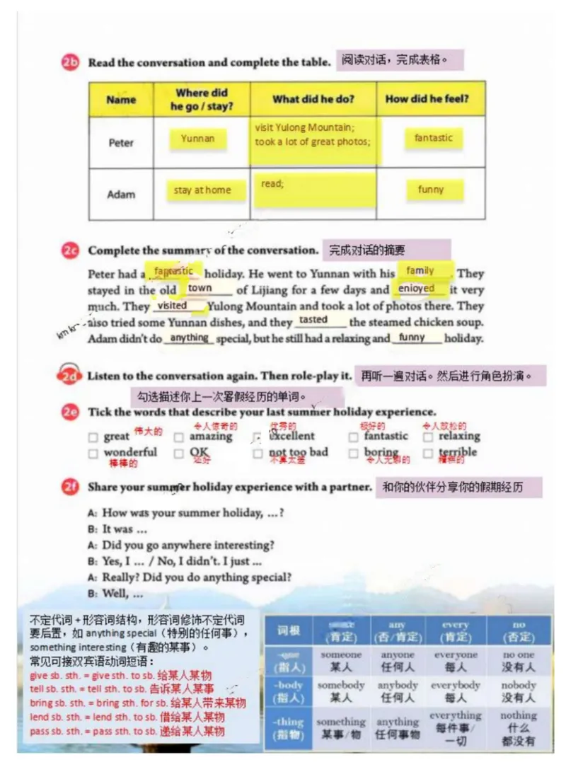 《课堂笔记Unit1_初中英语789_最新人教版英语八年级上册_新版_初中英语8上新更新第三套可选择_07课堂笔记_课堂笔记》第4页预览