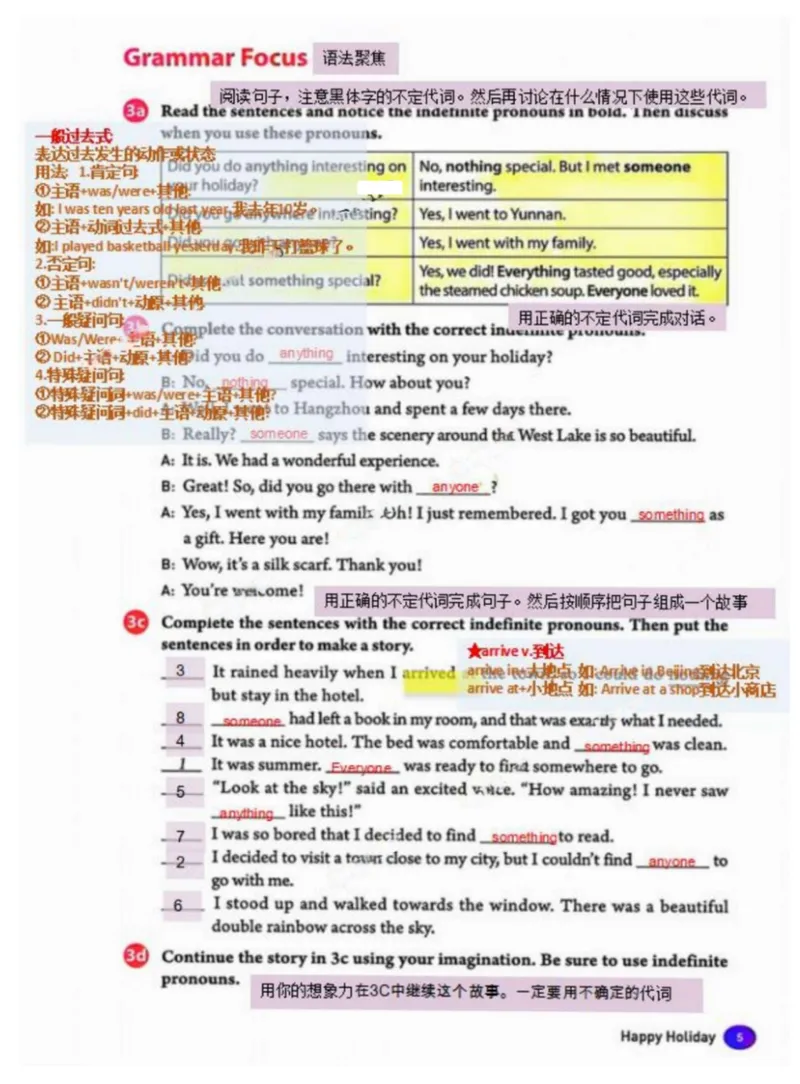 《课堂笔记Unit1_初中英语789_最新人教版英语八年级上册_新版_初中英语8上新更新第三套可选择_07课堂笔记_课堂笔记》第5页预览