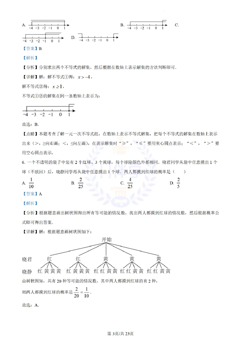 《2023年山东省威海市中考数学真题(解析版)_12.2026年4月全国各地高考模拟卷_2026版初中金考卷•45套中考试卷汇编系列合集_全国版中考真题(1)_各省市《历年中考真题》2013-2024(10)_山东》第3页预览