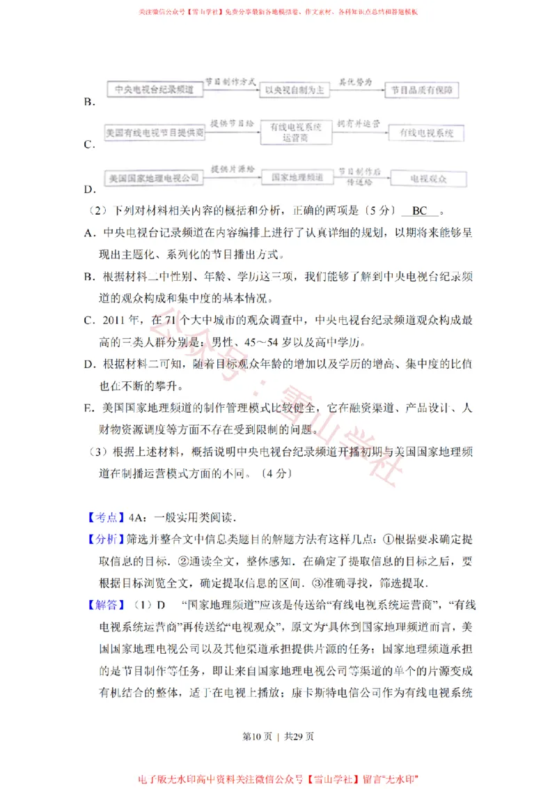 《2017年高考语文试卷（新课标Ⅰ卷）（解析卷）_高考历年真题_08-24全国高考真题（无水印）_新·PDF版2008-2024·高考语文真题_版本3：语文（按年份分类）2008-2024_2017·语文高考真题》第10页预览