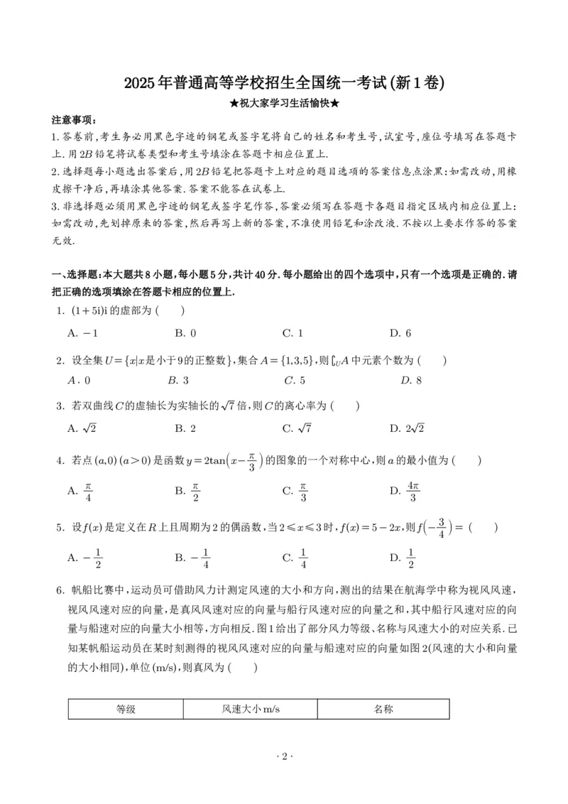 《2025年高考数学真题汇编学生版_2024-2027高三（6-6月题库）_2026年06月高三试卷（数理化）_2026年6月高中数学试题汇编_0605数学_2025年高考数学真题汇编》第2页预览