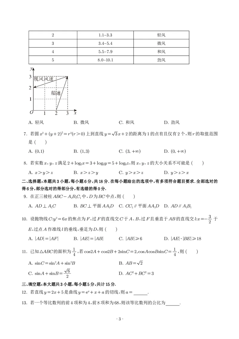 《2025年高考数学真题汇编学生版_2024-2027高三（6-6月题库）_2026年06月高三试卷（数理化）_2026年6月高中数学试题汇编_0605数学_2025年高考数学真题汇编》第3页预览