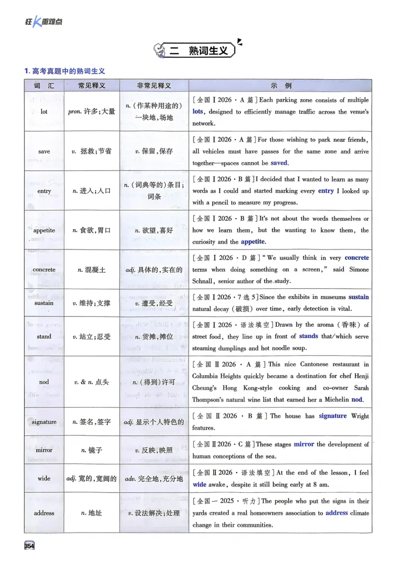 《2027《高考必刷题合订本》英语狂k重难点_高三必刷_高考必刷题_2027《高考必刷题合订本》（英语）》第10页预览
