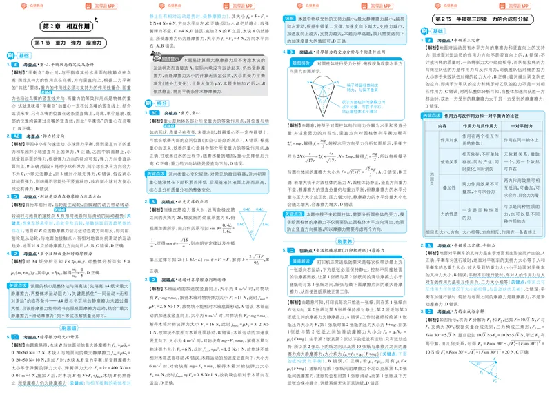 《物理-高考必刷题合订本27版-答案解析_高三必刷_高考必刷题_2027《高考必刷题合订本》（物理）》第6页预览