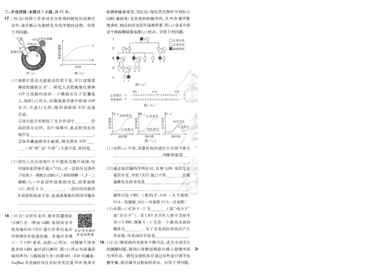 《2025《金考卷·特快专递·第4期》生物-A4_2024-2027高三（6-6月题库）_2025年01月试卷_01012025《金考卷·特快专递·第4期》_生物》第6页预览