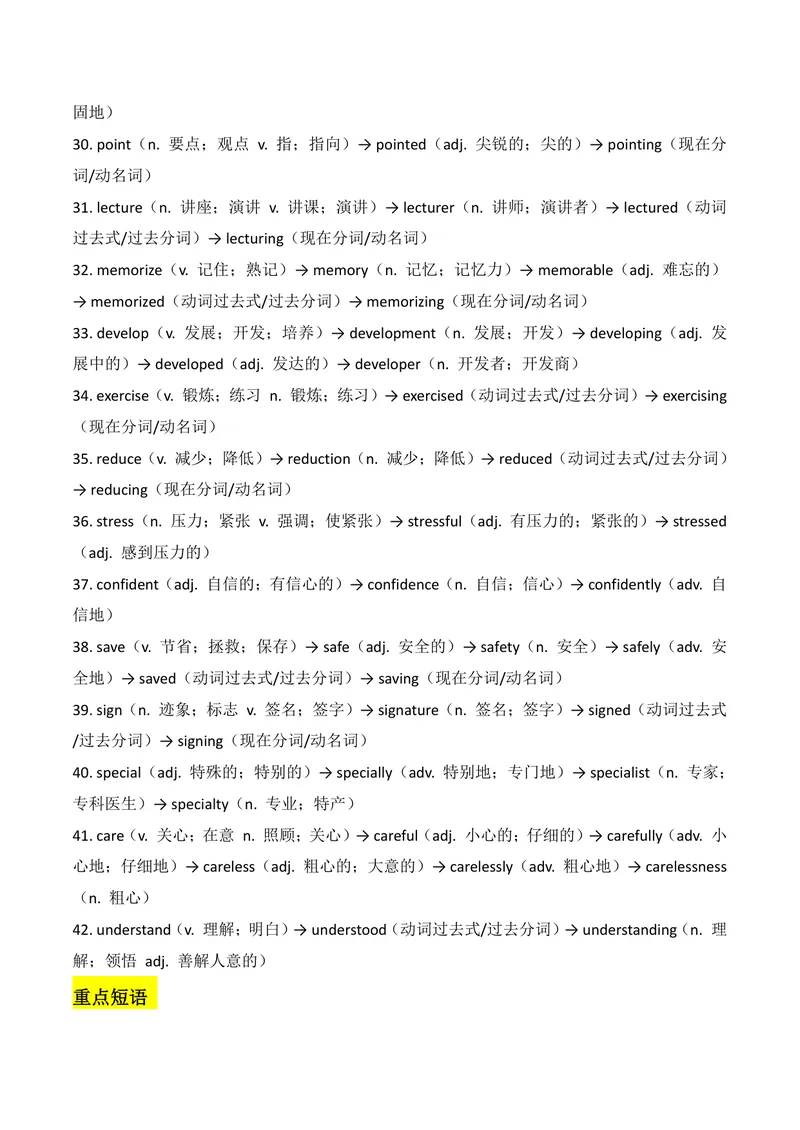 《新人教版九上知识清单U4合并_初中英语789_26秋最新人教版英语九年级上册_26秋人教九上_08、单元知识清单背诵版+默写版PDF版+word版_知识清单PDF版本_U4》第3页预览