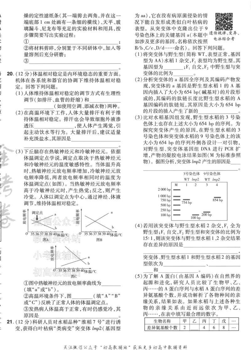 《2025《金考卷45套》生物江西专用_12.2026年4月全国各地高考模拟卷_2026天星金考卷·优秀模拟试卷汇编45套_2025版《金考卷45套》》第8页预览