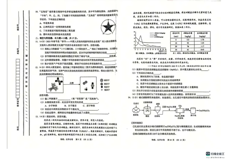 《2025年兰州市中考化学真题原卷_12.2026年4月全国各地高考模拟卷_2026版初中金考卷•45套中考试卷汇编系列合集_全国版中考真题(1)_2025年全国中考真题答案（按省市分类）(10)_甘肃省》第2页预览