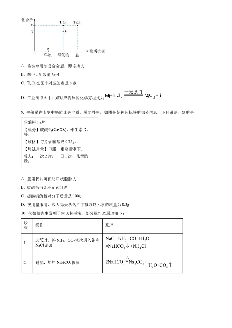 《2024年吉林省长春市中考化学真题（原卷版）_12.2026年4月全国各地高考模拟卷_2026版初中金考卷•45套中考试卷汇编系列合集_全国版中考真题(1)_各省市《历年中考真题》2013-2024(10)》第2页预览