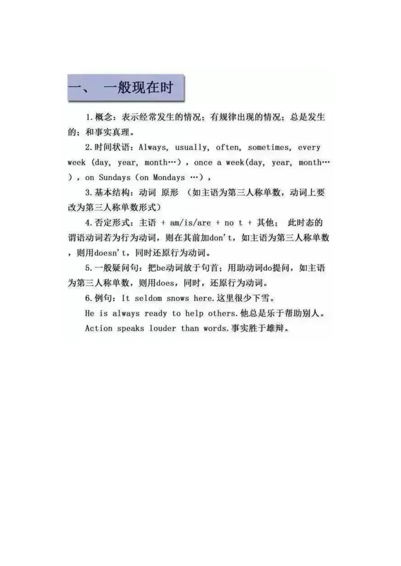 《初中英语：16张图让你掌握英语16种时态_初中英语789_26秋最新人教版英语九年级上册_26秋人教九上_39、赠送其它资料_旧版资料_14.知识点_中考知识点》第2页预览
