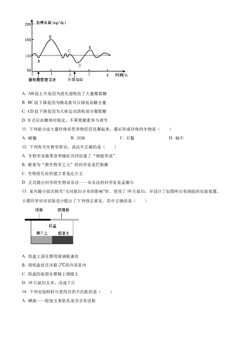 《2024年四川省凉山州中考生物真题（原卷版）_12.2026年4月全国各地高考模拟卷_2026版初中金考卷•45套中考试卷汇编系列合集_全国版中考真题(1)_各省市《历年中考真题》2013-2024(10)》第4页预览
