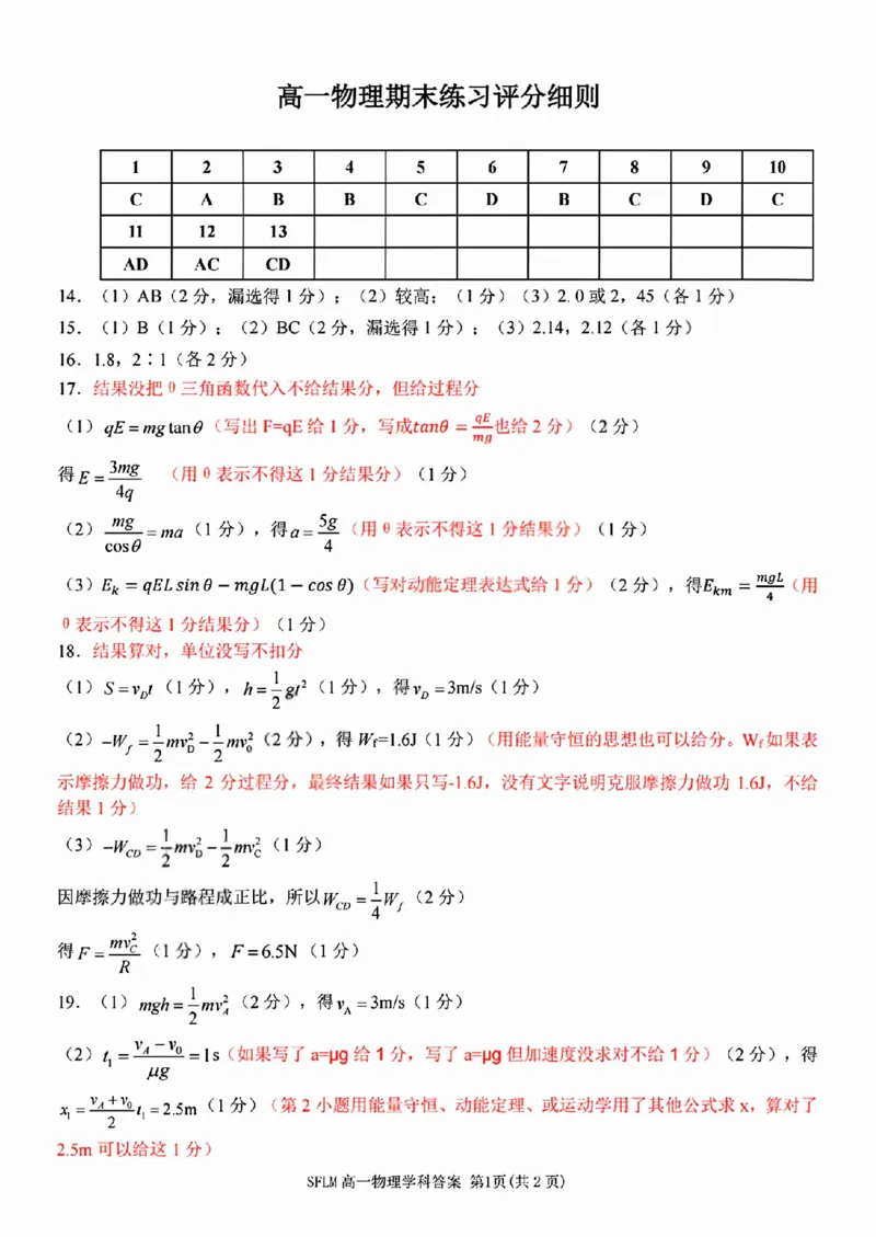 《物理答案2606宁波三锋高一期末_2024-2027高一（7-7月题库）(1)_2026年06月高一试卷_260627浙江省宁波市三锋联盟2025-2026学年高一下学期6月期末练习（全）》第1页预览