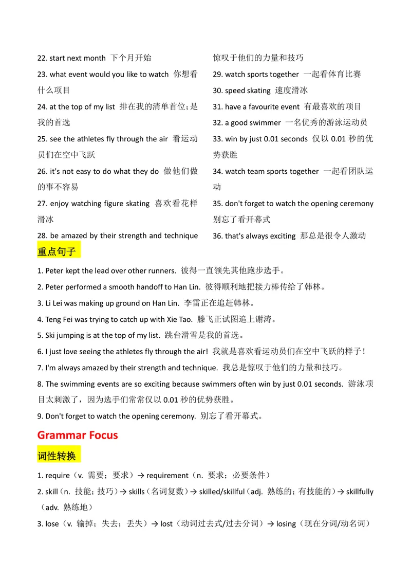 《新人教版九上知识清单U8合并_初中英语789_26秋最新人教版英语九年级上册_26秋人教九上_08、单元知识清单背诵版+默写版PDF版+word版_知识清单PDF版本_U8》第2页预览