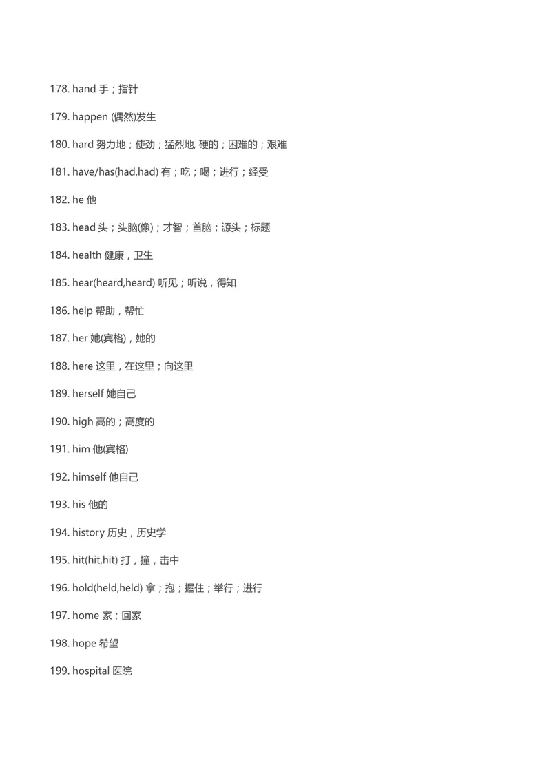 《初中英语最重要的530个高频词_初中英语789_26秋最新人教版英语九年级上册_26秋人教九上_39、赠送其它资料_旧版资料_14.知识点_中考知识点》第9页预览