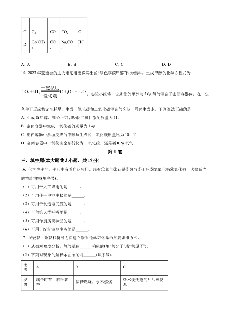 《2024年天津市中考化学真题（原卷版）_12.2026年4月全国各地高考模拟卷_2026版初中金考卷•45套中考试卷汇编系列合集_全国版中考真题(1)_各省市《历年中考真题》2013-2024(10)_02天津卷》第4页预览