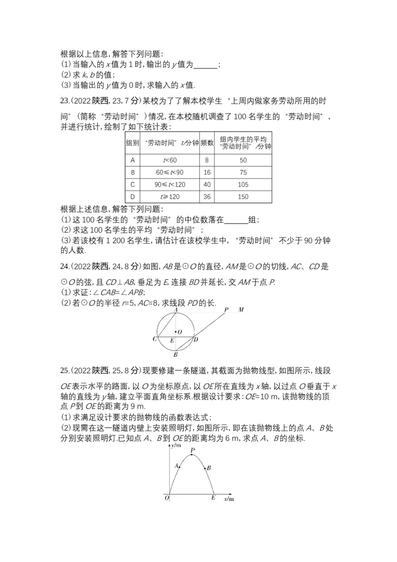 《2022陕西数学试卷+答案+解析(word整理版)_12.2026年4月全国各地高考模拟卷_2026版初中金考卷•45套中考试卷汇编系列合集_全国版中考真题(1)_各省市《历年中考真题》2013-2024(10)_陕西》第5页预览