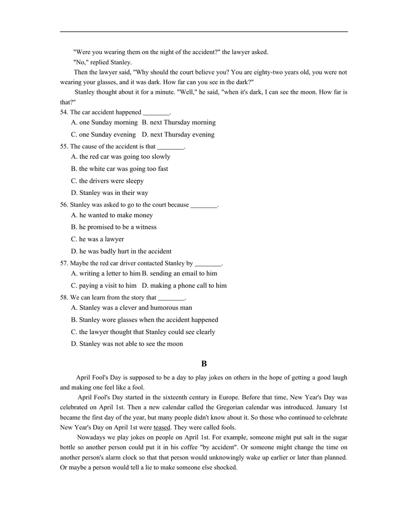 《unit12练习2含答案_初中英语789_26秋最新人教版英语九年级上册_人教版英语九年级全册_人教版初中英语9全一册_4.试题试卷_（赠送）九年级全一册题库_同步练习_Unit12Lifeisfulloftheunexpected》第4页预览