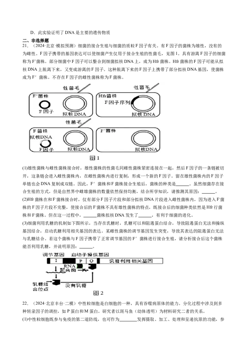 《专题06遗传的分子基础（学生版）_北京高考全科_生物_五年（2020-2024）高考生物真题分类汇编（北京专用）》第10页预览