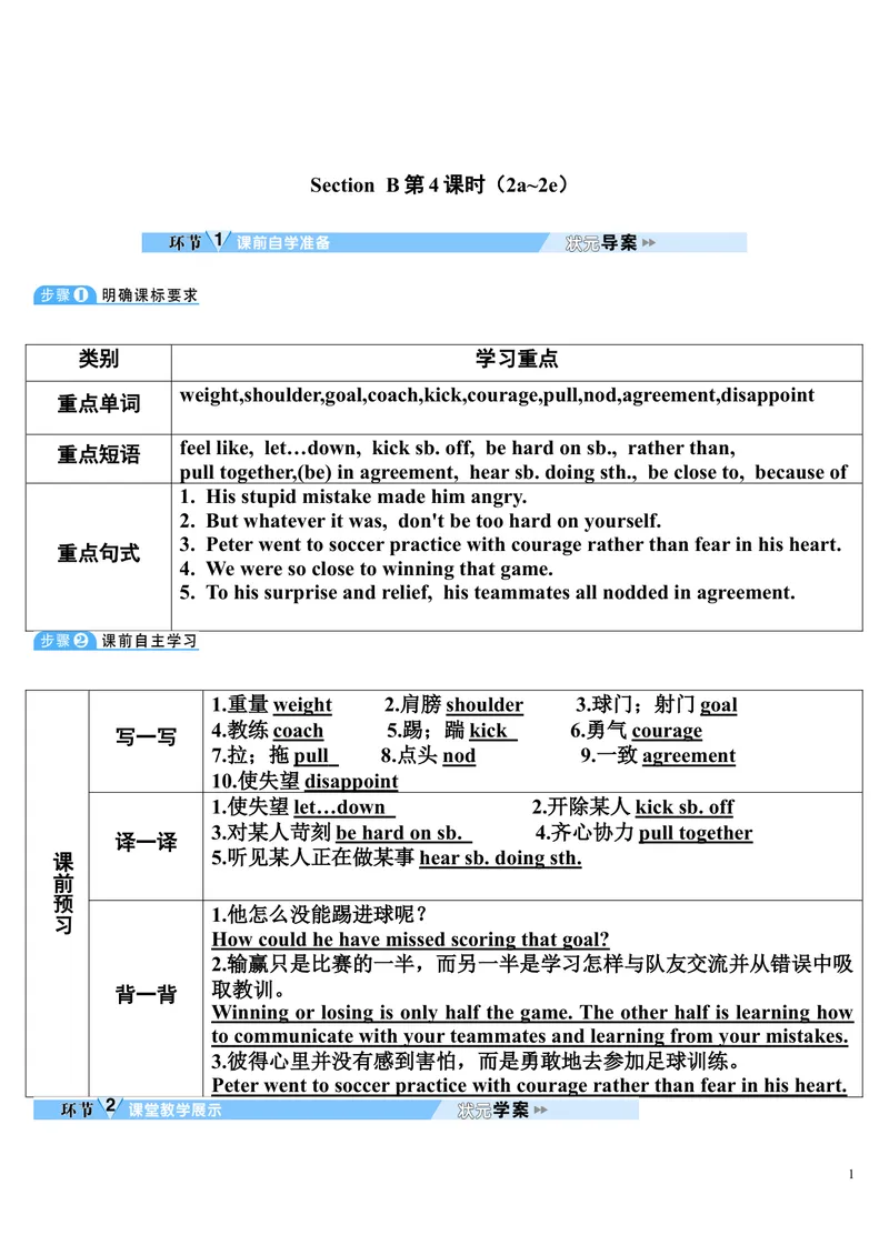 《SectionB第4课时（2a～2e）_初中英语789_26秋最新人教版英语九年级上册_26秋人教九上_39、赠送其它资料_旧版资料_2.精品教案_人教版英语9年级下教案教案0_unit11》第1页预览