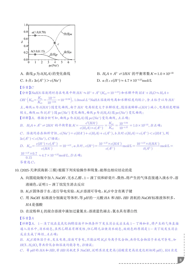《专题水溶液中的离子反应与平衡（解析版）_2024-2027高三（6-6月题库）_2026年06月高三试卷（数理化）_2026年6月高中化学试题汇编_0623化学_水溶液中的离子反应与平衡--2026高三化学》第8页预览