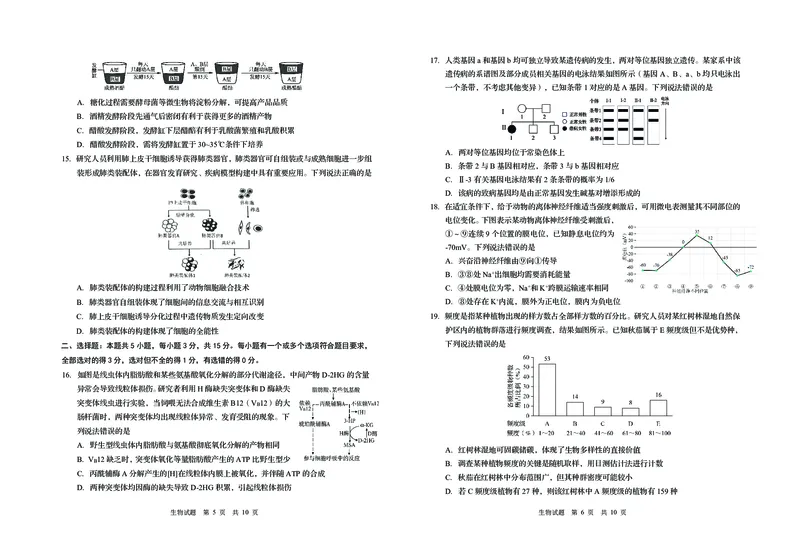《2026青岛高三三模-生物_2024-2027高三（6-6月题库）_2026年05月高三试卷_260528山东青岛市2026年高三年级第三次适应性检测（全科）》第3页预览