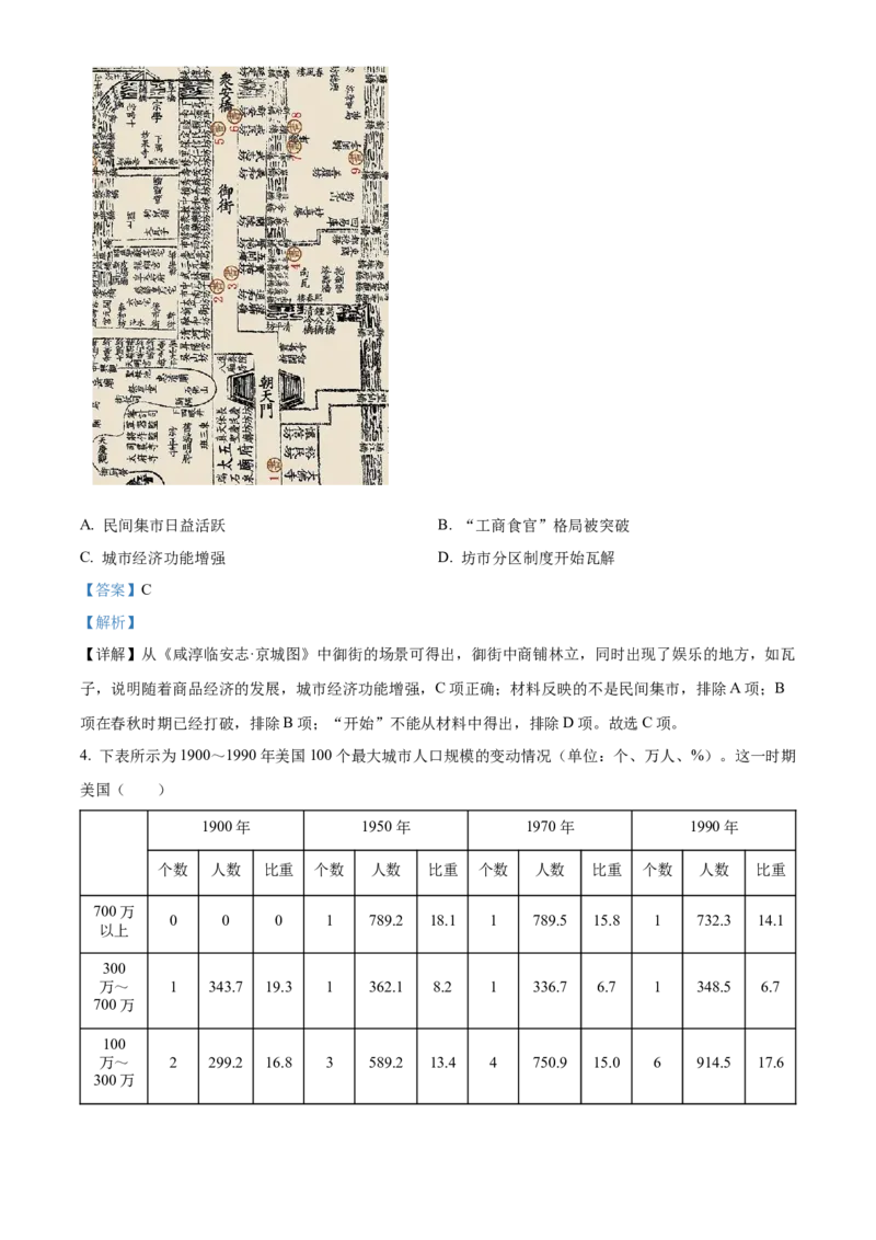 《单元讲练测（选必2）第四单元村落、集镇与居住环境（测）（教师版）_新版高中_高中历史新版_高中历史选择性必修2（统编版）_单元讲练测-F12》第2页预览