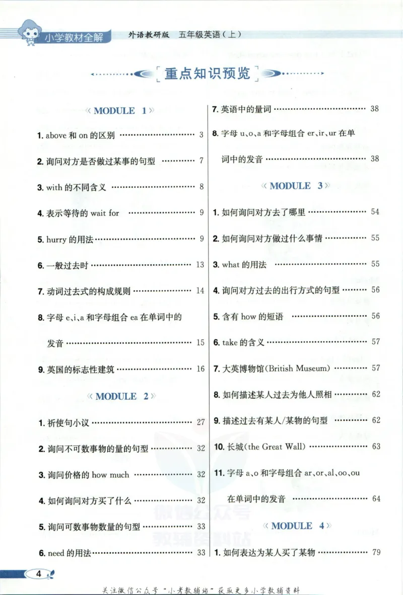《小学教材全解五年级上册英语外研版_薛金星小学教材全解(2)》第10页预览