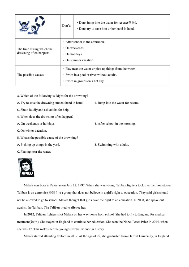 《6永州市（原卷版）_初中英语789_26秋最新人教版英语九年级上册_人教版英语九年级全册_第二套_人教版英语九年级上册中考真题_人教版英语九年级上册中考真题_7湖南》第4页预览