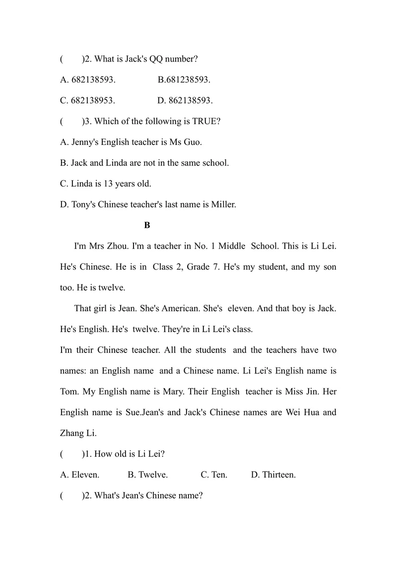 《Unit1YouandMeSectionA(1apronunciation)课时作业新人教版七年级上册英语_初中英语789_最新人教版英语七年级上册_英语7上最新改版_七上练习试卷_7年级上册_课时练习_Unit1YouandMe》第4页预览