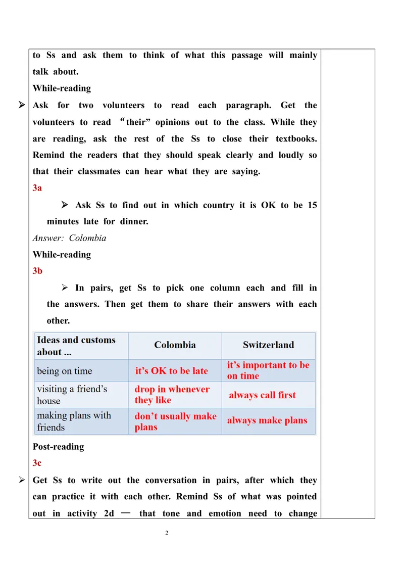 《Unit10SectionA（3a-3c）教案_初中英语789_旧版人教版英语九年级全册_旧版可参考_03.英语9全一册-核心素养教案+PPT课件第3套_9英课件+三维目标教案_9全英语课件+教案Unit10》第2页预览