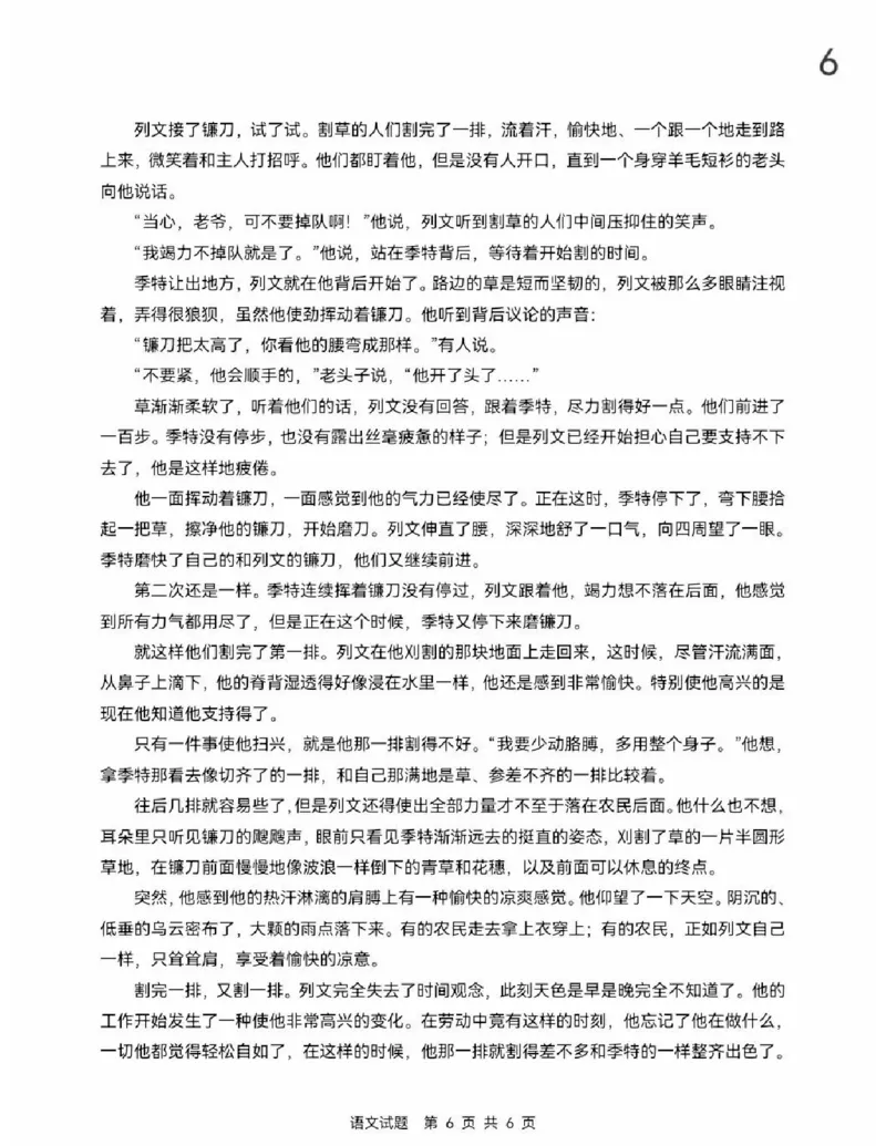 《2026年高考（全国Ⅰ卷）语文试题及答案(1)_2-2026年高考全科试卷_2026新高考语文试卷》第6页预览