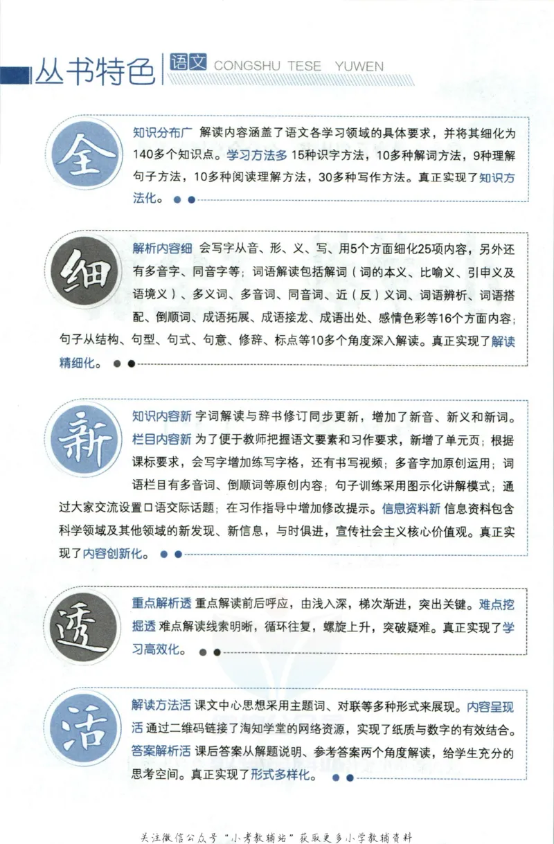 《小学教材全解五年级上册语文人教版_薛金星小学教材全解(2)》第6页预览