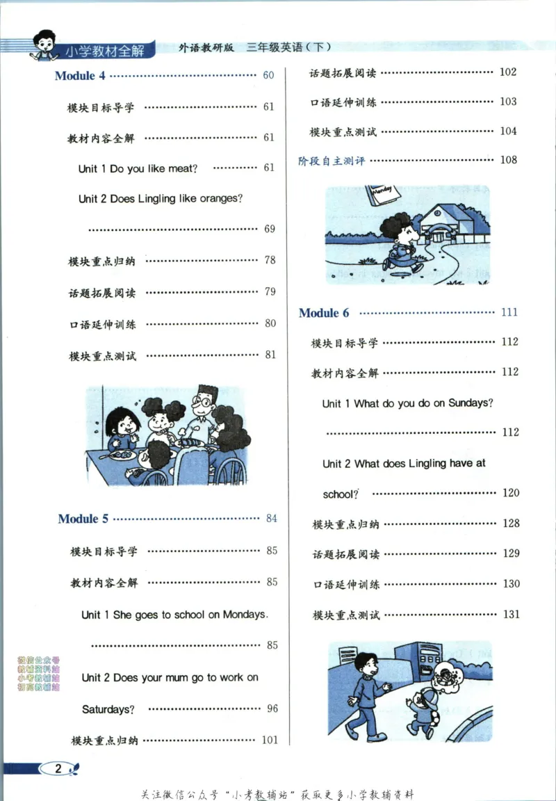《小学教材全解三年级下册英语外研版_薛金星小学教材全解(2)》第8页预览