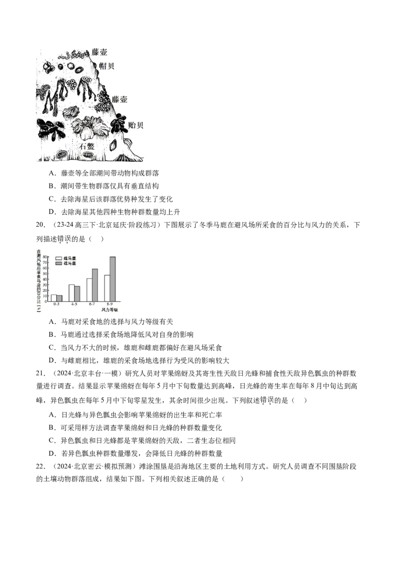 《专题14种群、群落（学生版）_北京高考全科_生物_五年（2020-2024）高考生物真题分类汇编（北京专用）》第10页预览