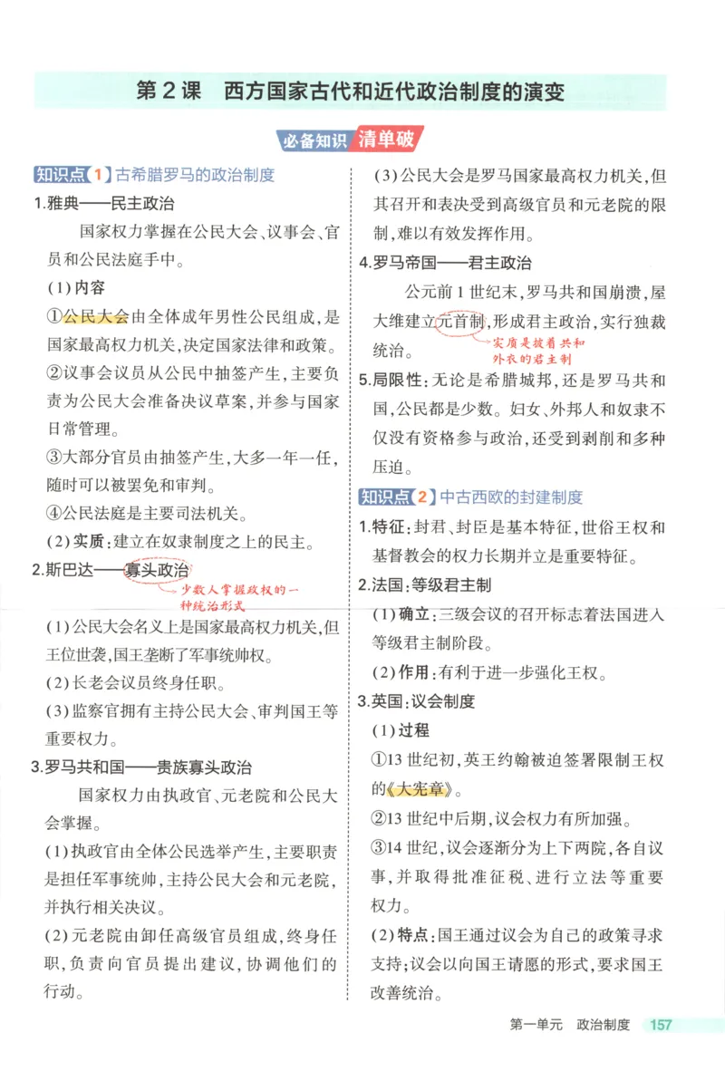 《疑难破_2026版53五年高考三年模拟高中同步练习选择性必修一二三电子版3.25秋-高中53同步练习册_08.历史_53同步历史选修1》第9页预览